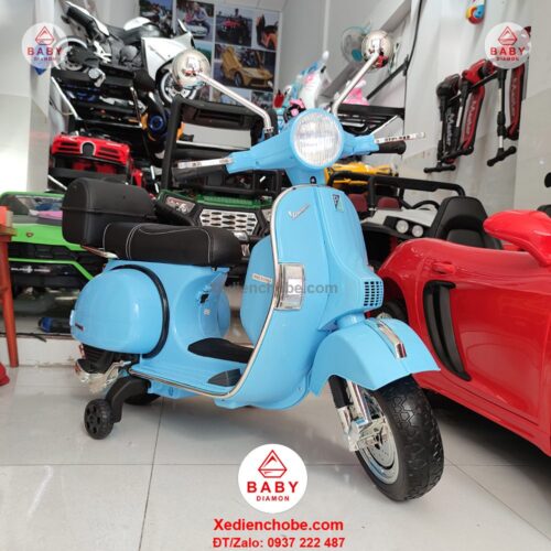 Xe mô tô điện trẻ em Vespa PX 150 bản quyền, 3-7 tuổi