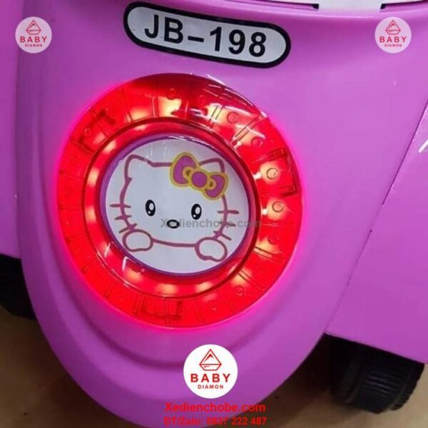 Xe máy điện cho bé Vespa Mèo Kitty JB 198, 2-4 tuổi