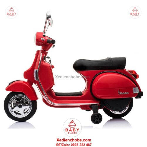 Xe mô tô điện trẻ em Vespa PX 150 bản quyền, 3-7 tuổi