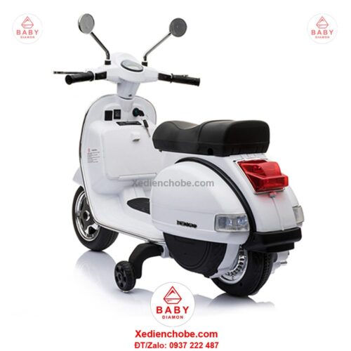 Xe mô tô điện trẻ em Vespa PX 150 bản quyền, 3-7 tuổi