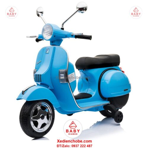 Xe mô tô điện trẻ em Vespa PX 150 bản quyền, 3-7 tuổi