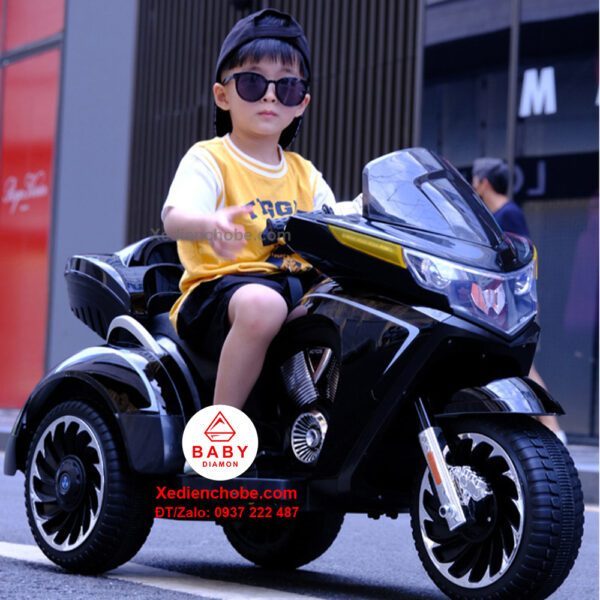 Xe mô tô điện trẻ em cảnh sát KP 1028, 3-6 tuổi