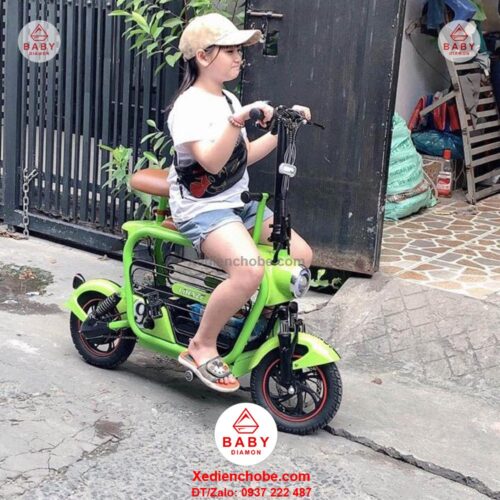 Xe đạp điện cho mẹ và bé Lihaze, 2 yên ghế