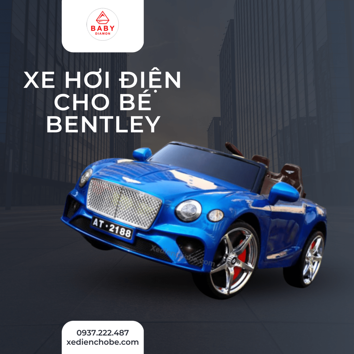 xe hơi điện cho bé Bentley