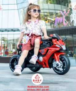 Xe mô tô điện trẻ em 3 bánh QD 688, 2-4 tuổi