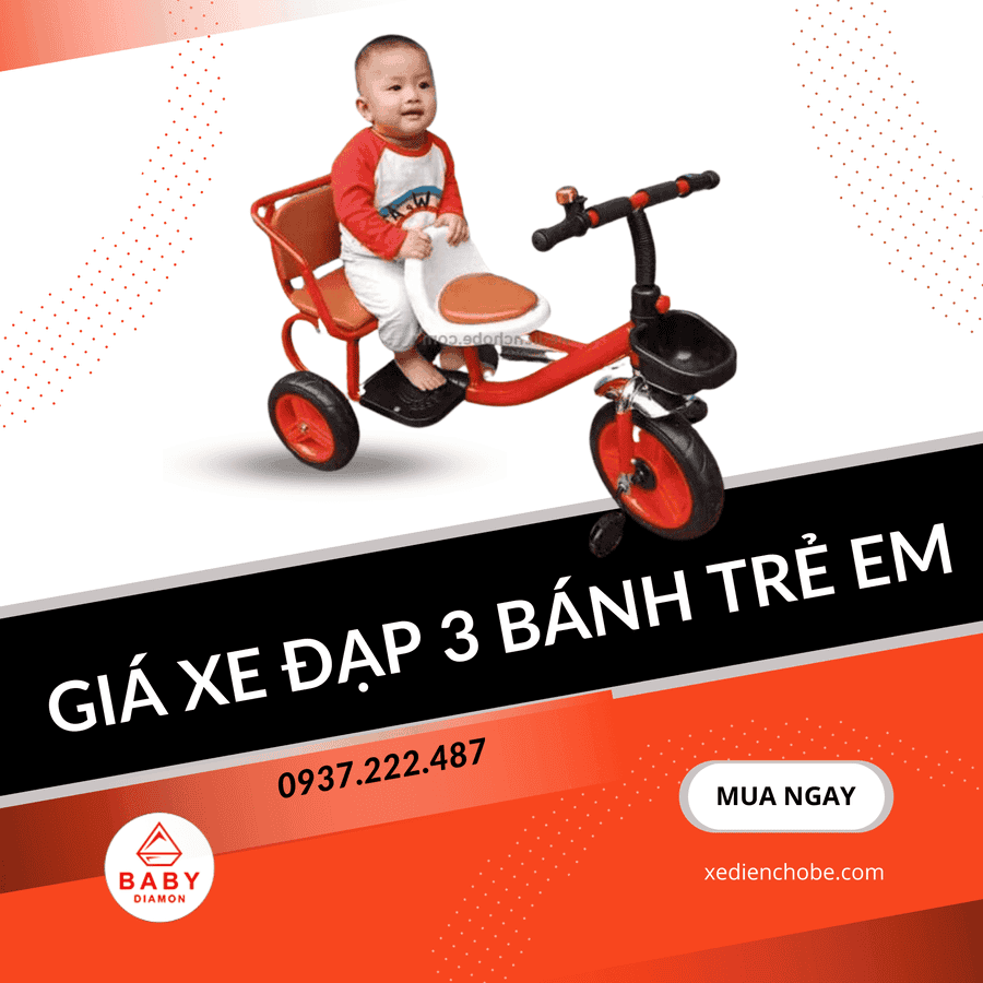 Mua xe đạp 3 bánh trẻ em