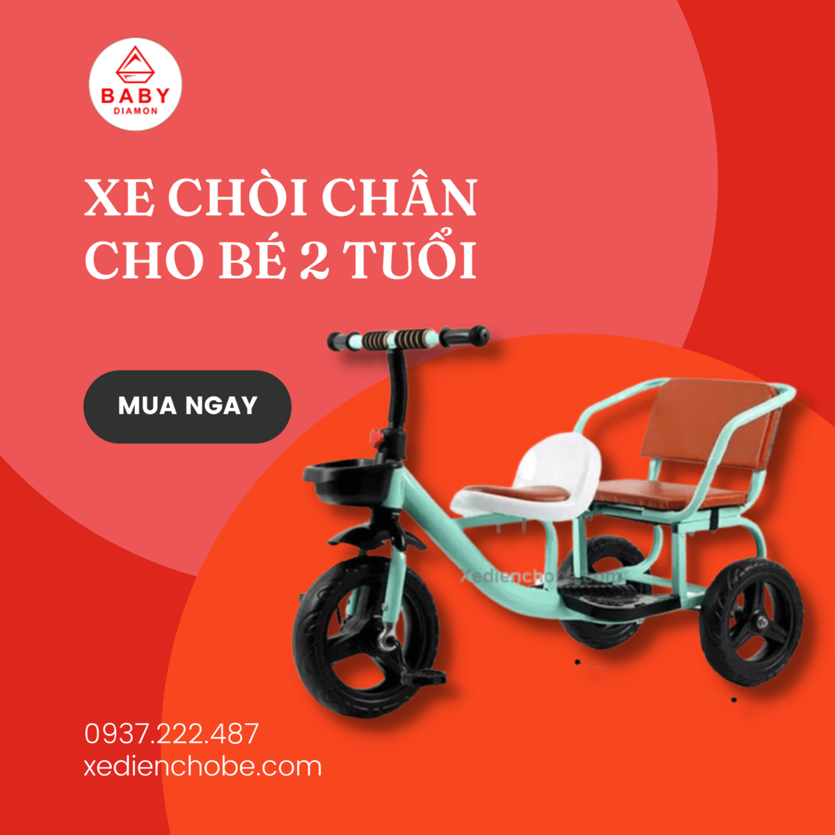 xe chòi chân cho bé 2 tuổi