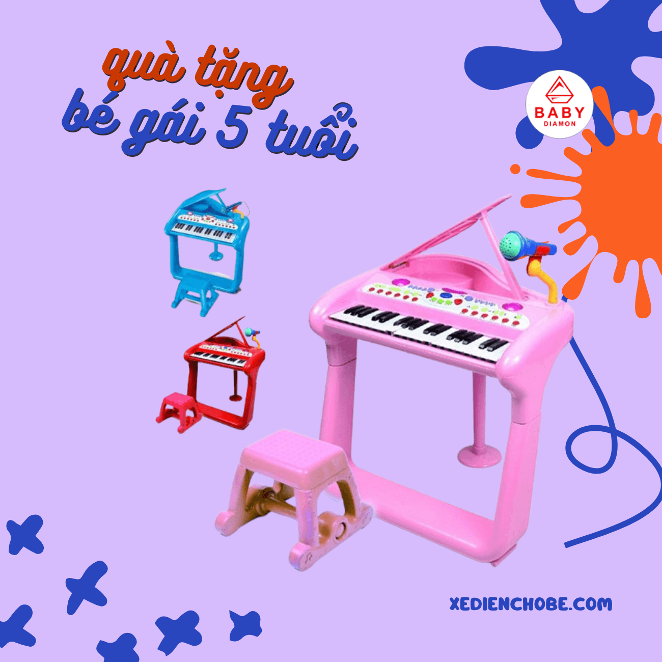 tặng bé gái 5 tuổi đồ chơi piano