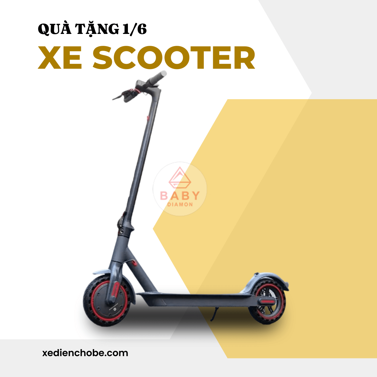 quà tặng 1/6 xe trượt scooter