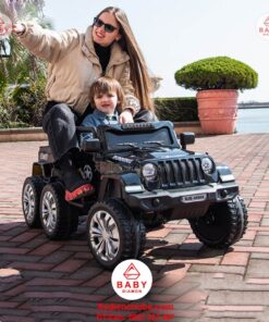 Xe điện cho bé Jeep 6 bánh BJQ 6688 A, tải trọng lớn, 1-6 tuổi