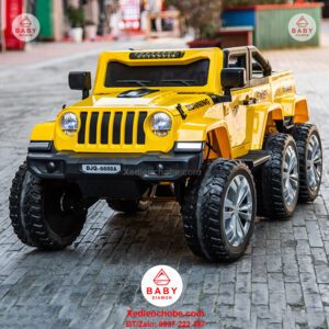 Xe điện cho bé Jeep 6 bánh BJQ 6688 A, tải trọng lớn, 1-6 tuổi
