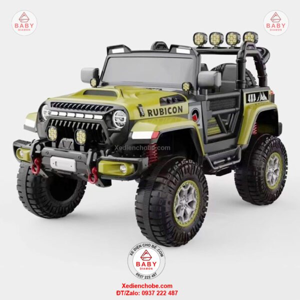 Xe điện cho bé Jeep Rubicon địa hình nhỏ TK 9188, 1-4 tuổi