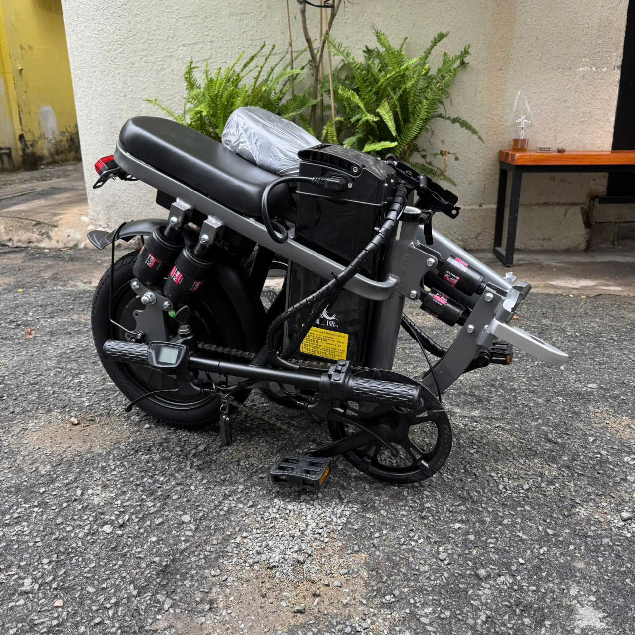 Xe đạp điện gấp gọn trợ lực Phoenix M1 S14 Pro, 9 phuộc giảm sóc, tốc độ 20-35km